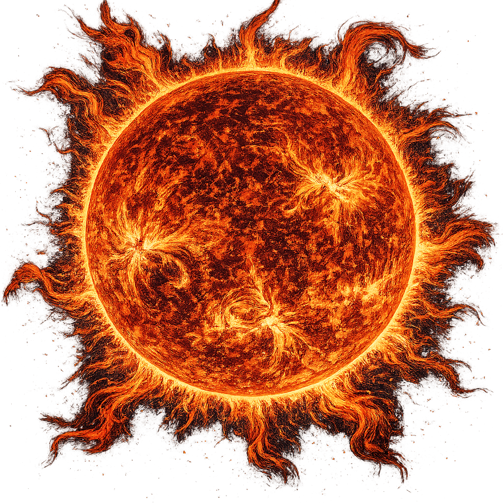 The sun — permanent fire, source of all fire on earth